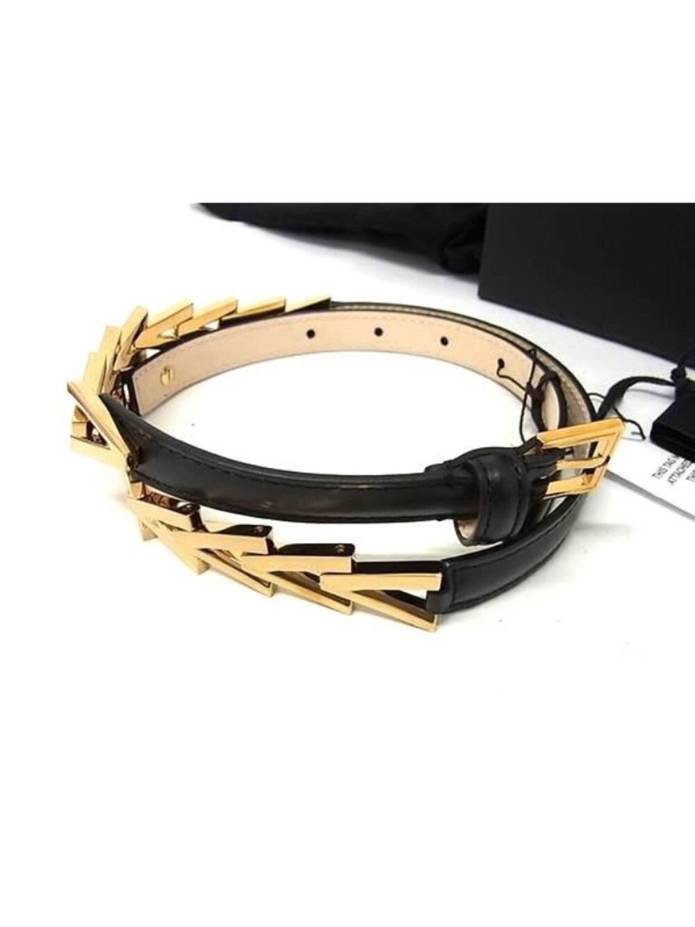 Versace Leather Gold 70 28 Black Belt